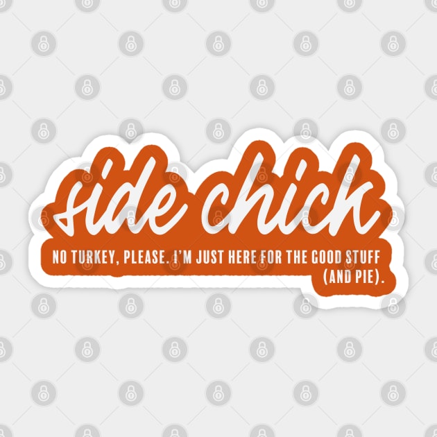 Side Chick Sticker by Camp Happy Hour
